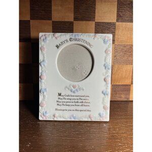 Baby’s Christening Ceramic Photo Frame